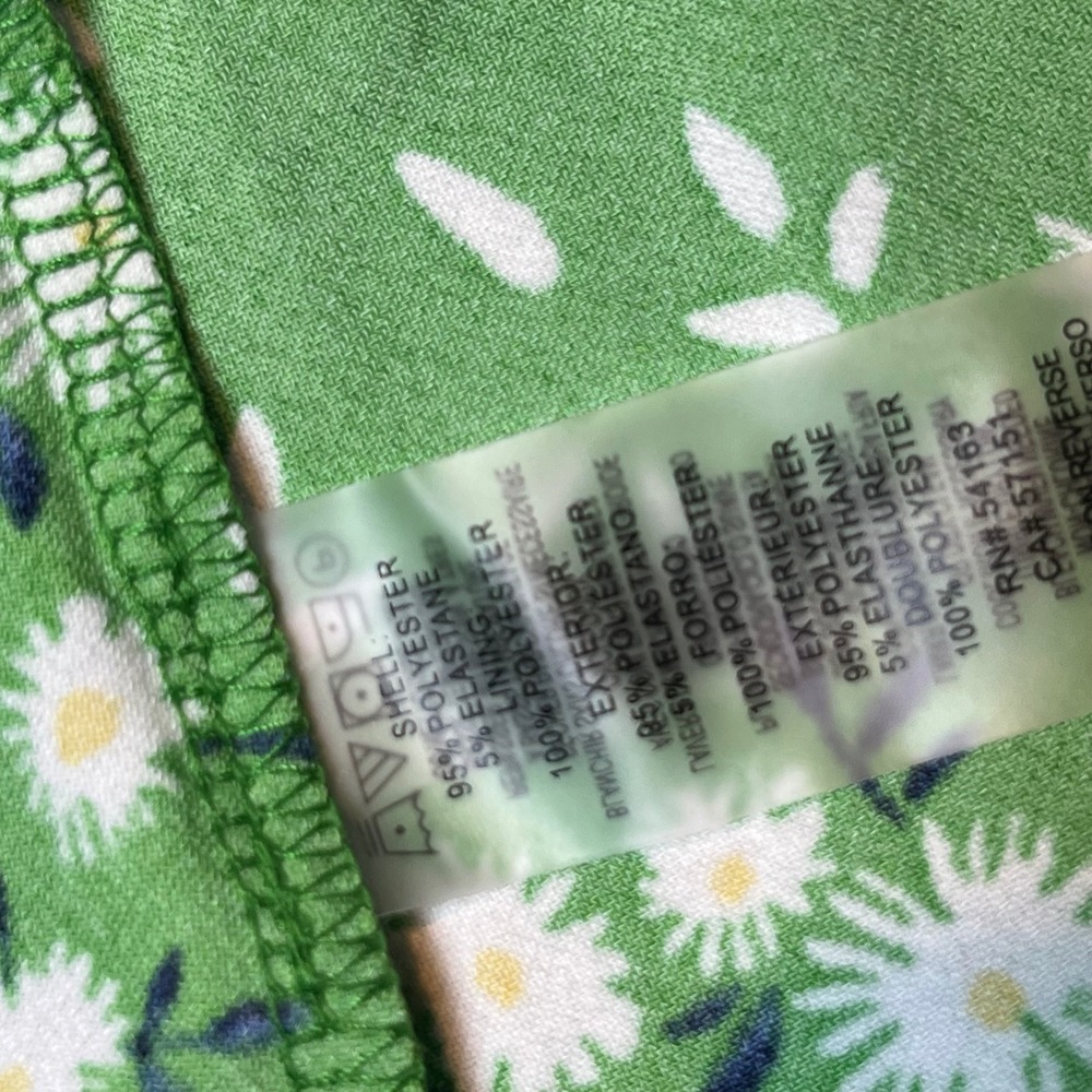 Tommy Hilfiger Green Daisy Floral V-Neck Sleeveless Midi Dress 16W NWT X1AJ1JEV - Picture 6 of 9